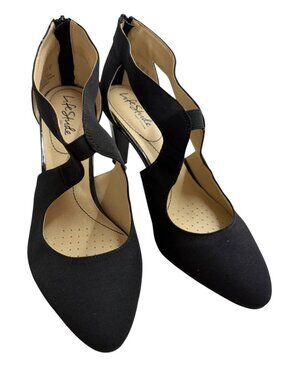 LifeStride Women's SZ 10 Black Soft System Dress Heels With‎ Cutout Design NWOB